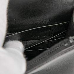 مملوكة مسبقًا Saint Laurent Paris Black Leather Beaded Hardware Monogram Kate Tassel Wallet on Chain