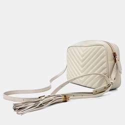 مملوكة مسبقًا Saint Laurent Paris Beige Leather Lou Camera Bag