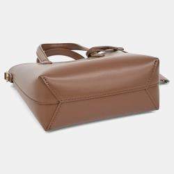 مملوكة مسبقًا حقيبة يد سان لوران باريس ميني توى بني جلد