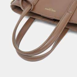 مملوكة مسبقًا حقيبة يد سان لوران باريس ميني توى بني جلد