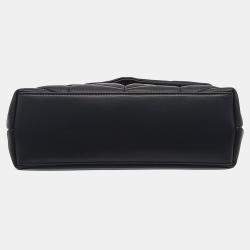 Pre Owned حقيبة لولو بوفر جلد سوداء سان لوران باريس صغيرة