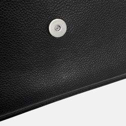 Pre Owned Saint Laurent Paris Sunset Chain Bag Black Leather Size Medium