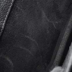 Pre Owned Saint Laurent Paris Sunset Chain Bag Black Leather Size Medium