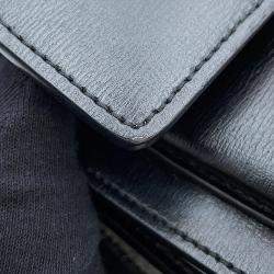 Pre Owned Saint Laurent Paris Sunset Chain shoulder Black Leather Size Medium