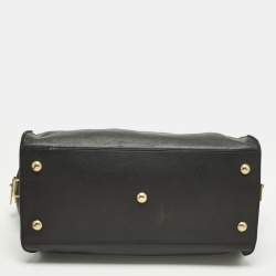 مملوكة مسبقًا Saint Laurent Cabas Ligne Y Medium Black Leather Tote