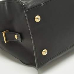 مملوكة مسبقًا Saint Laurent Cabas Ligne Y Medium Black Leather Tote