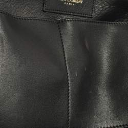 مملوكة مسبقًا Saint Laurent Cabas Ligne Y Medium Black Leather Tote