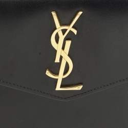 مملوكة مسبقًا حقيبة كلتش سان لوران أبتاون جلد بيج