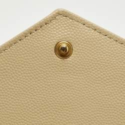 Pre Owned محفظة بسلسلة سان لوران باريس كاساندرا جلد ماتيلاسيه أحمر