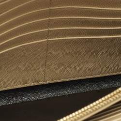 Pre Owned محفظة بسلسلة سان لوران باريس كاساندرا جلد ماتيلاسيه أحمر