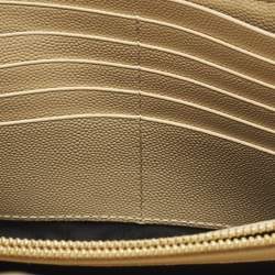 Pre Owned محفظة بسلسلة سان لوران باريس كاساندرا جلد ماتيلاسيه أحمر