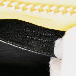 مملوكة مسبقًا Saint Laurent Paris Yellow Small Grain de Poudre Monogram Kate Tassel Crossbody