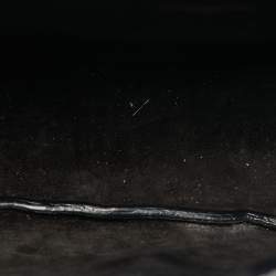 Pre Owned Saint Laurent Kaia Black Croc Embossed Leather Flap Shoulder Bag