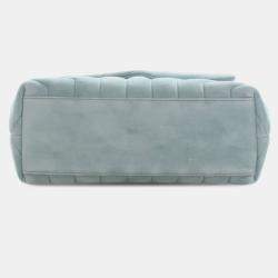 Pre Owned Saint Laurent Paris Green Small Suede Loulou Shoulder Bag