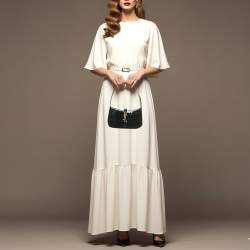 مملوكة مسبقًا Saint Laurent LE 5 À 7 Mini Black Patent Leather Hobo