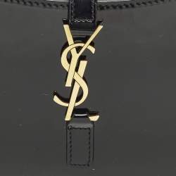 مملوكة مسبقًا Saint Laurent LE 5 À 7 Mini Black Patent Leather Hobo