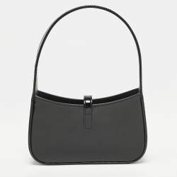 مملوكة مسبقًا Saint Laurent LE 5 À 7 Mini Black Patent Leather Hobo