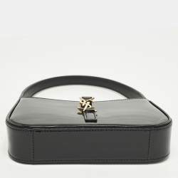 مملوكة مسبقًا Saint Laurent LE 5 À 7 Mini Black Patent Leather Hobo
