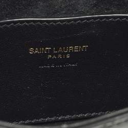 مملوكة مسبقًا Saint Laurent LE 5 À 7 Mini Black Patent Leather Hobo