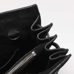 Pre Owned Saint Laurent Sac De Jour Small Black Suede Tote