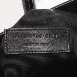 Pre Owned Saint Laurent Sac De Jour Small Black Suede Tote