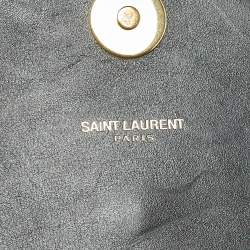 مملوكة مسبقًا Saint Laurent Envelope Black/White Matelassé Leather Chain Shoulder Bag