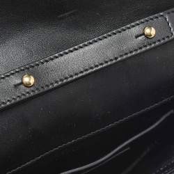 مملوكة مسبقًا Saint Laurent Envelope Black/White Matelassé Leather Chain Shoulder Bag