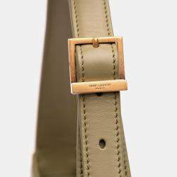 مملوكة مسبقًا حقيبة هوبو لو 5 أ 7 جلد العجل ناعم بني سان لوران باريس