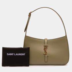 مملوكة مسبقًا حقيبة هوبو لو 5 أ 7 جلد العجل ناعم بني سان لوران باريس