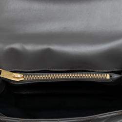 مملوكة مسبقًا حقيبة ساتشل سان لوران باريس كوليج متوسطة جلد عجل وسويدي شيفرون مونوغرام