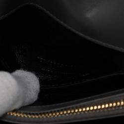 مملوكة مسبقًا حقيبة ساتشل سان لوران باريس كوليج متوسطة جلد عجل وسويدي شيفرون مونوغرام