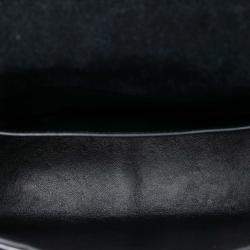 Pre Owned شنطة كروس بودي سان لوران باريس فيكي براءات اختراع كبيرة سوداء