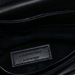 مملوكة مسبقًا حقيبة كتف سان لوران باريس لو 57 ساتان مبطن أسود