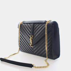 مملوكة مسبقًا Saint Laurent Large Calfskin Envelope Flap Bag