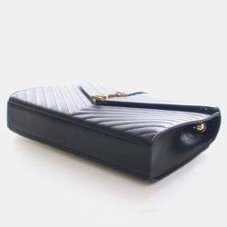 مملوكة مسبقًا Saint Laurent Large Calfskin Envelope Flap Bag