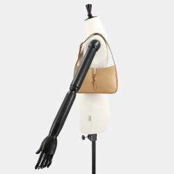 Pre Owned Saint Laurent Le5A7 Beige Leather Shoulder Bag