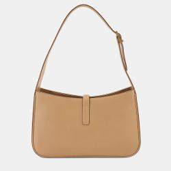 Pre Owned Saint Laurent Le5A7 Beige Leather Shoulder Bag