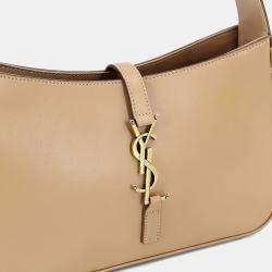 Pre Owned Saint Laurent Le5A7 Beige Leather Shoulder Bag