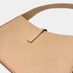 Pre Owned Saint Laurent Le5A7 Beige Leather Shoulder Bag