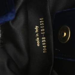 مملوكة مسبقًا حقيبة يد إيف سان لوران مومباسا مخمل كحلي