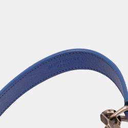 مملوكة مسبقًا حقيبة سان لوران باريس كوليدج شيفرون مبطن جلد الغنم أزرق متوسطة