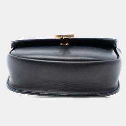 مملوكة مسبقًا Saint Laurent Paris Black Small Leather Monogram Kaia Crossbody