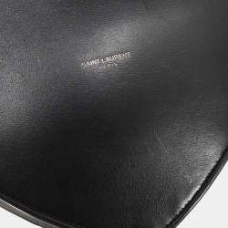 مملوكة مسبقًا Saint Laurent Black Leather Heart Shoulder Bag
