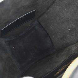 مملوكة مسبقًا Saint Laurent Black Leather Love Heart Shoulder Bag