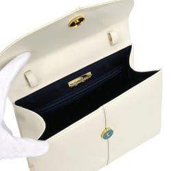 Pre Owned Yves Saint Laurent White 2Way Handbag