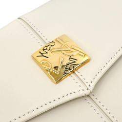 Pre Owned Yves Saint Laurent White 2Way Handbag