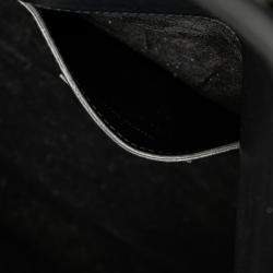 Pre Owned حقيبة سان لوران باريس كبيرة ناعمة جلد عجل كلاسيك مونوغرام كايت شرابة كروس بودي سوداء