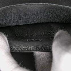 مملوكة مسبقًا حقيبة كتف سان لوران بشعار YSL جلدية متوسطة بلون أسود وذهبي