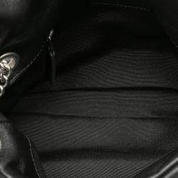 Pre Owned Saint Laurent Paris Black Small Lambskin Loulou Puffer Shoulder Bag