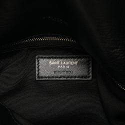 Pre Owned Saint Laurent Paris Black Small Lambskin Loulou Puffer Shoulder Bag